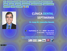 Tablet Screenshot of clinicadentalseptimania.com